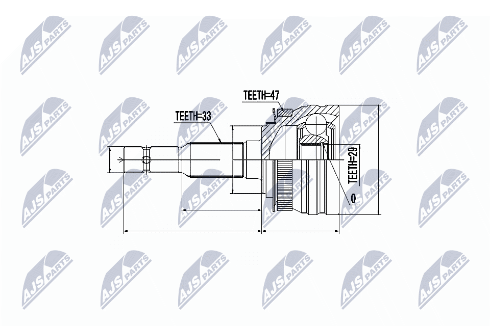 NTY Féltengelycsukló készlet NPZ-DW-004_NTY