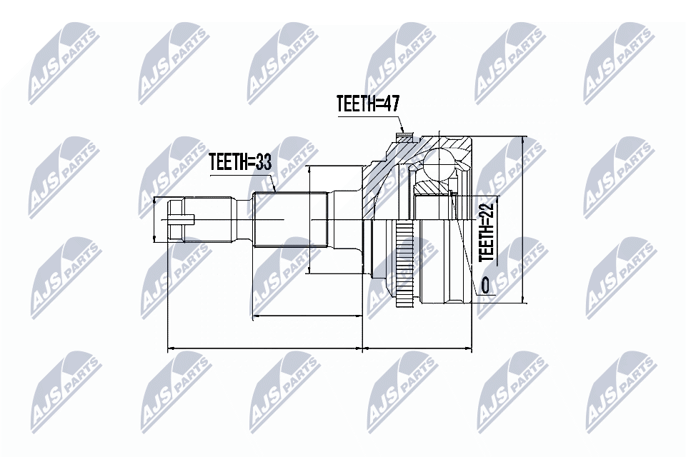 NTY Féltengelycsukló készlet NPZ-DW-007_NTY