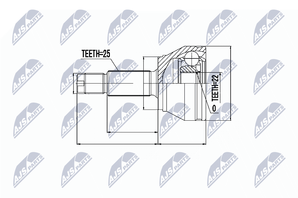 NTY Féltengelycsukló készlet NPZ-FR-006_NTY