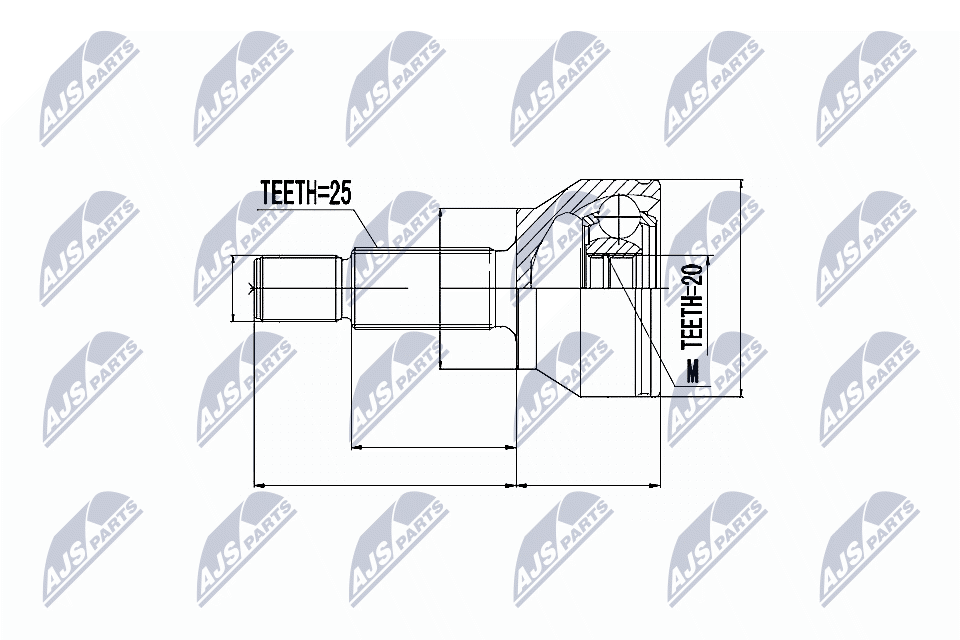 NTY Féltengelycsukló NPZ-FR-013_NTY