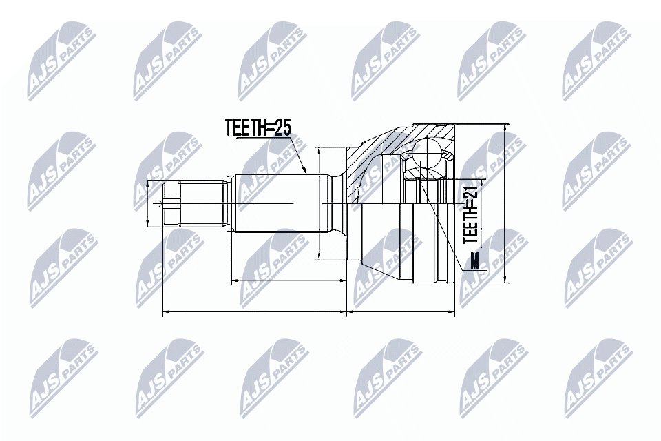 NTY Féltengelycsukló készlet külső NPZ-FR-014_NTY