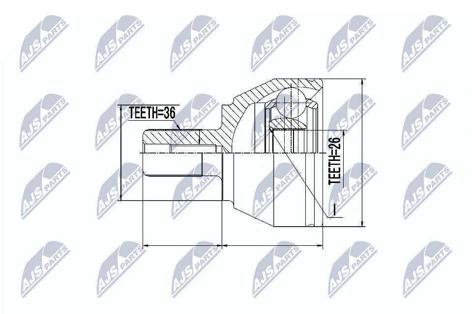 NTY Féltengelycsukló készlet NPZ-FR-016_NTY