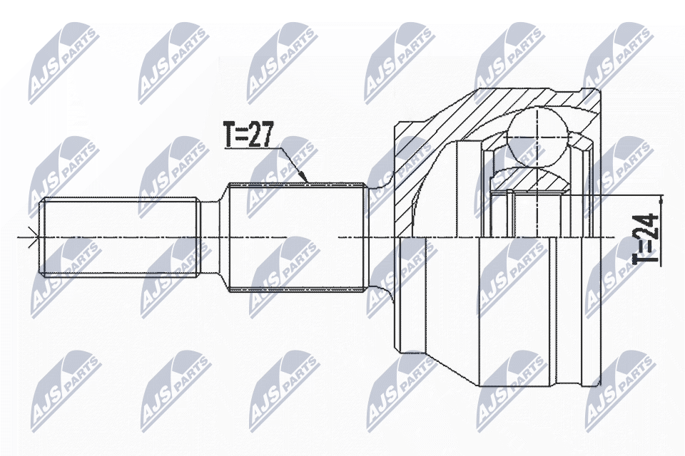 NTY Féltengelycsukló készlet NPZ-FR-057_NTY