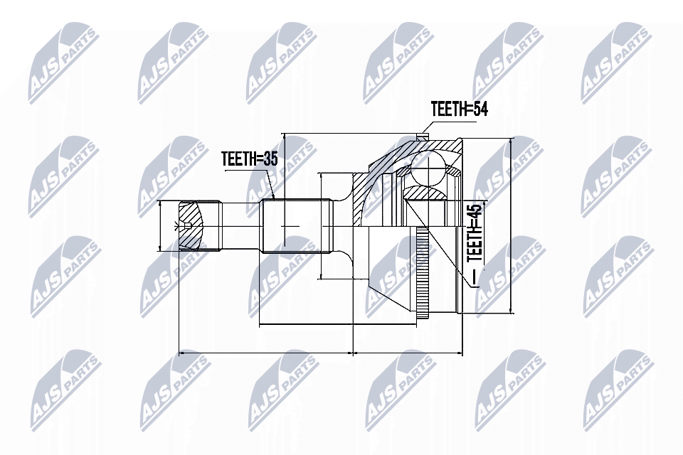 NTY Féltengelycsukló készlet NPZ-FT-008_NTY