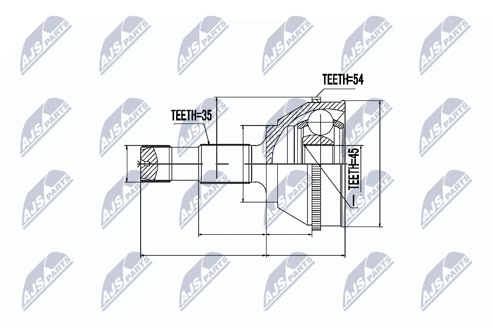 NTY Féltengelycsukló készlet külső NPZ-FT-009_NTY