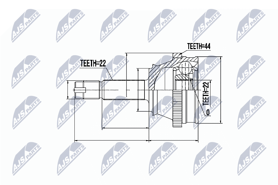 NTY Féltengelycsukló készlet NPZ-FT-022_NTY