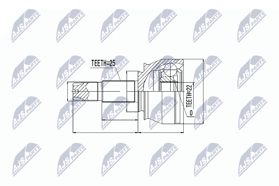 NTY Féltengelycsukló készlet külső NPZ-FT-024_NTY