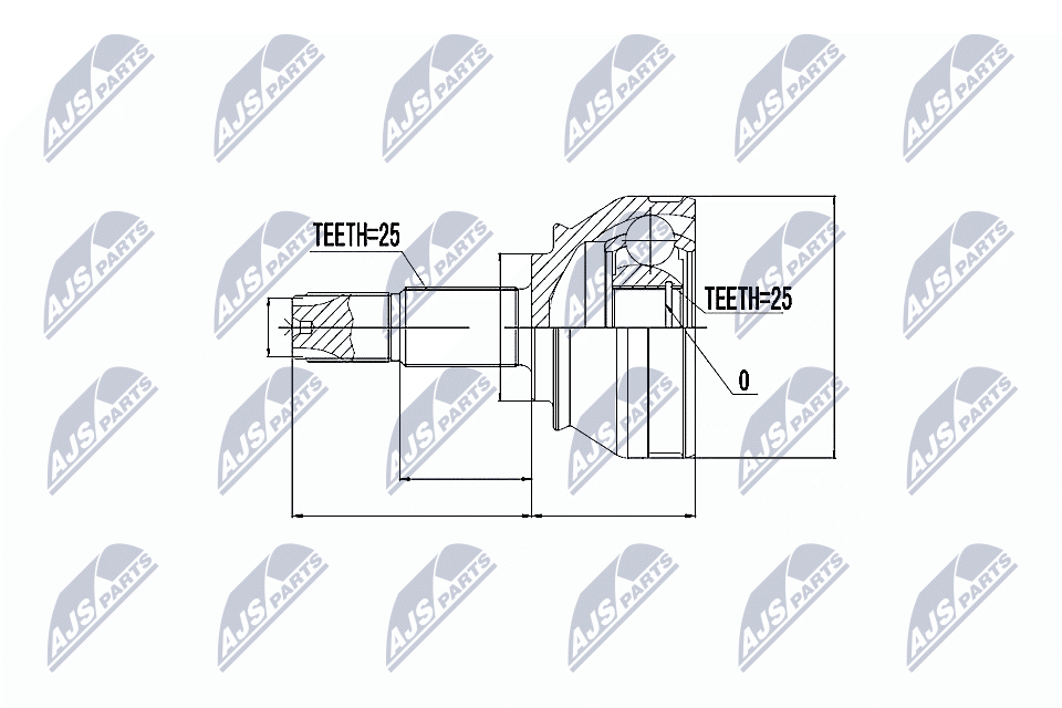 NTY Féltengelycsukló készlet külső NPZ-FT-034_NTY