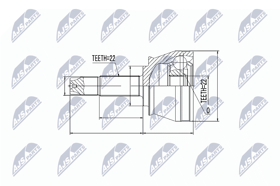 NTY Féltengelycsukló készlet külső NPZ-FT-046_NTY