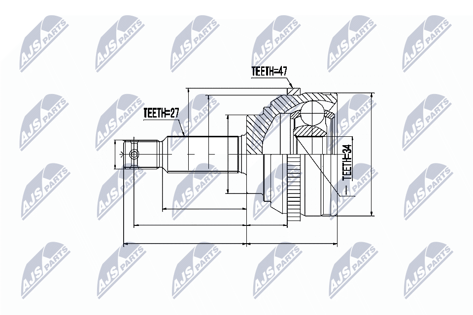 NTY Féltengelycsukló készlet NPZ-HY-509_NTY