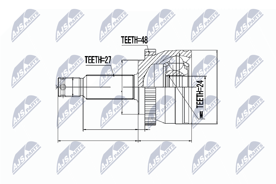 NTY Féltengelycsukló készlet külső NPZ-HY-515_NTY