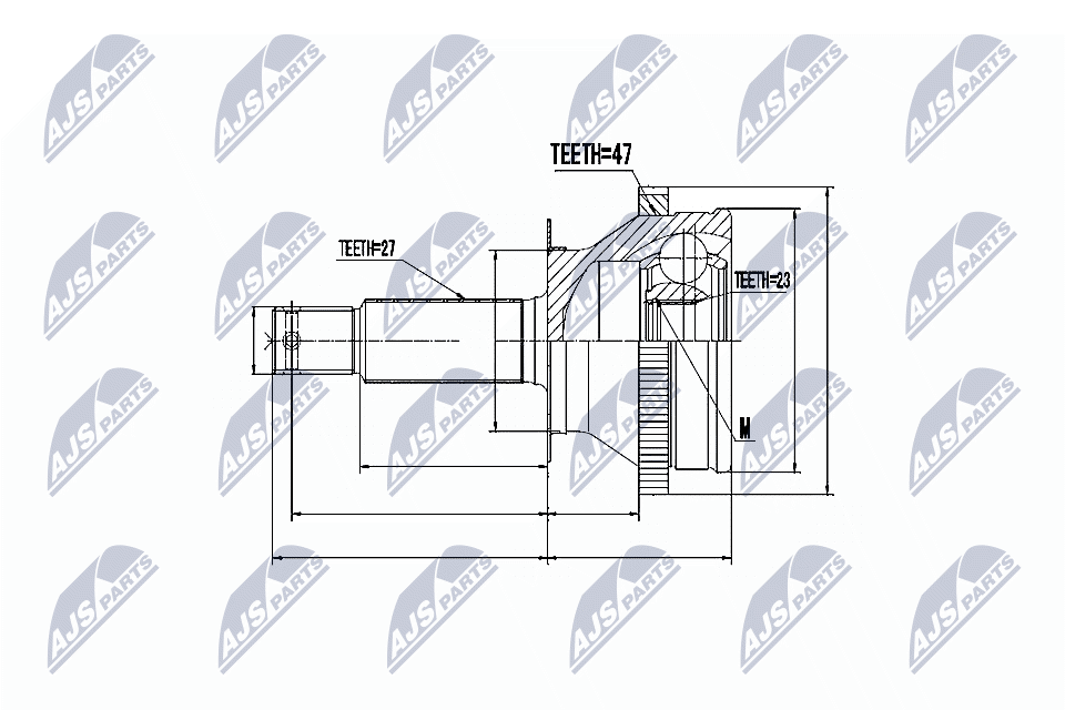 NTY Féltengelycsukló külső NPZ-HY-530_NTY