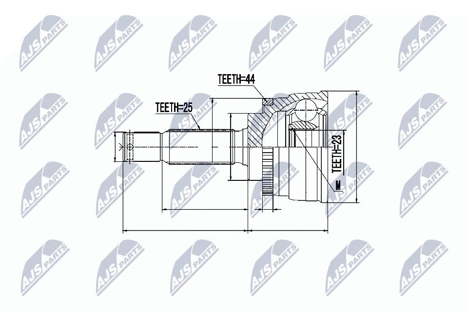 NTY Féltengelycsukló készlet külső NPZ-HY-533_NTY