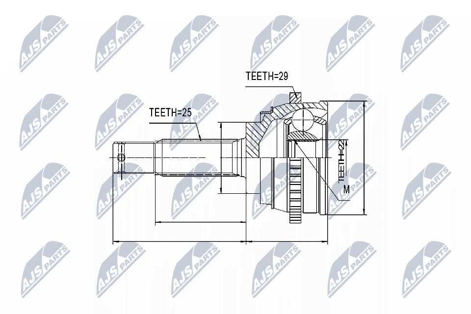 NTY Féltengelycsukló készlet NPZ-HY-541_NTY