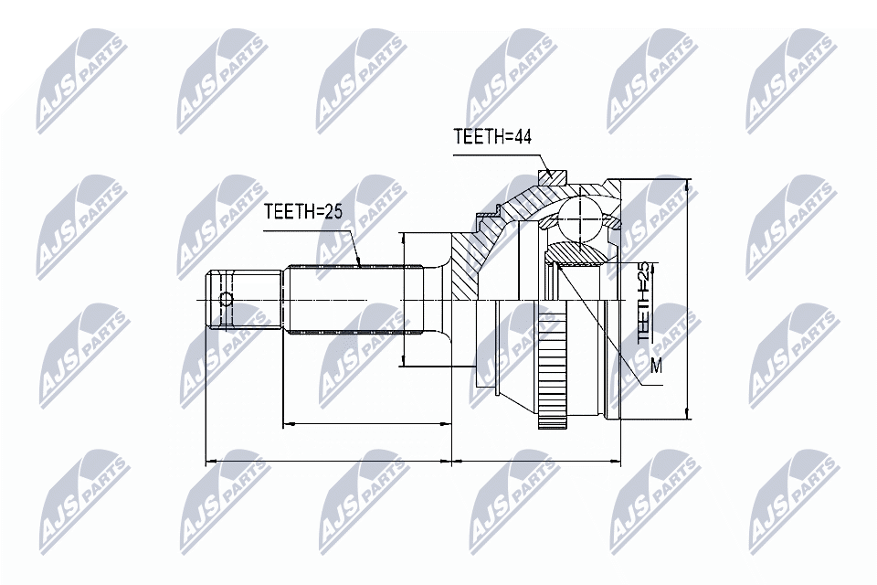 NTY Féltengelycsukló külső NPZ-HY-545_NTY