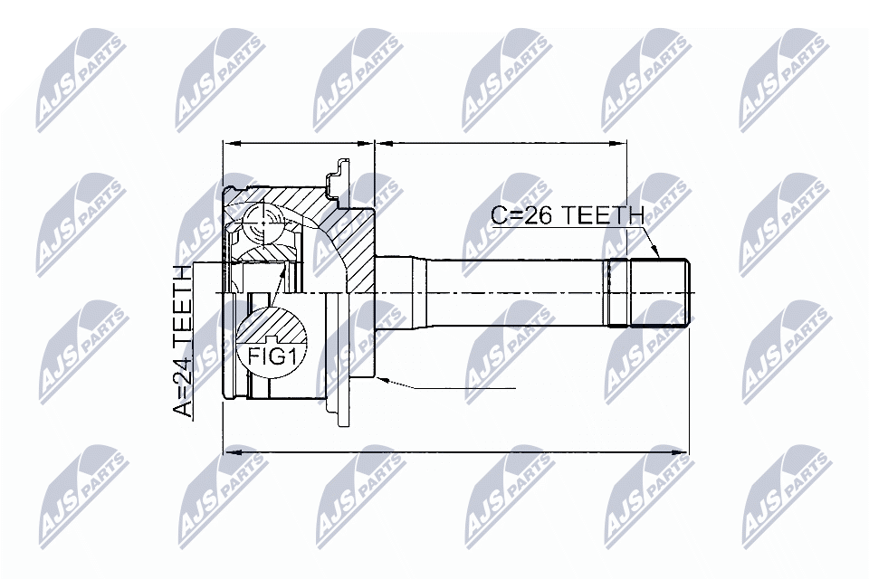 NTY Féltengelycsukló készlet NPZ-KA-348_NTY