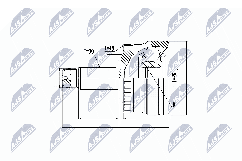 NTY Féltengelycsukló készlet NPZ-LR-013_NTY