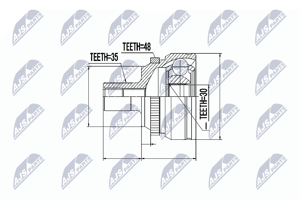 NTY Féltengelycsukló készlet külső NPZ-ME-001_NTY