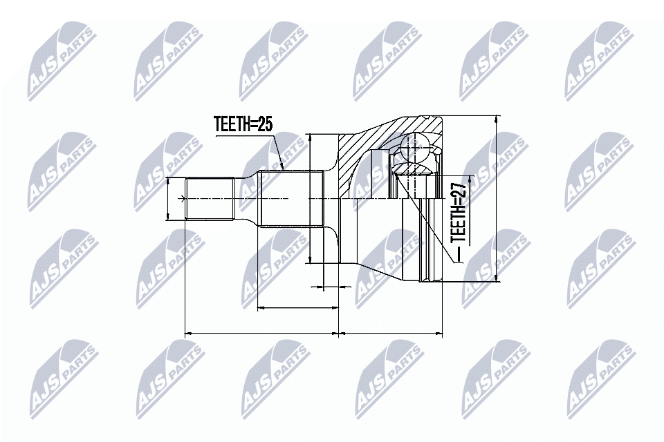 NTY Féltengelycsukló készlet NPZ-ME-008_NTY