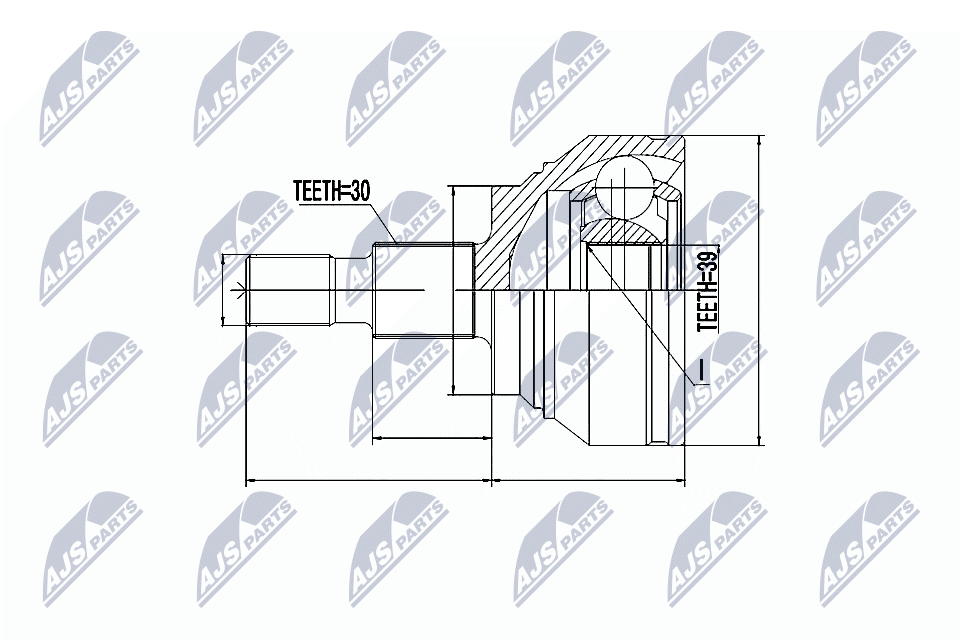 NTY Féltengelycsukló készlet külső NPZ-ME-012_NTY