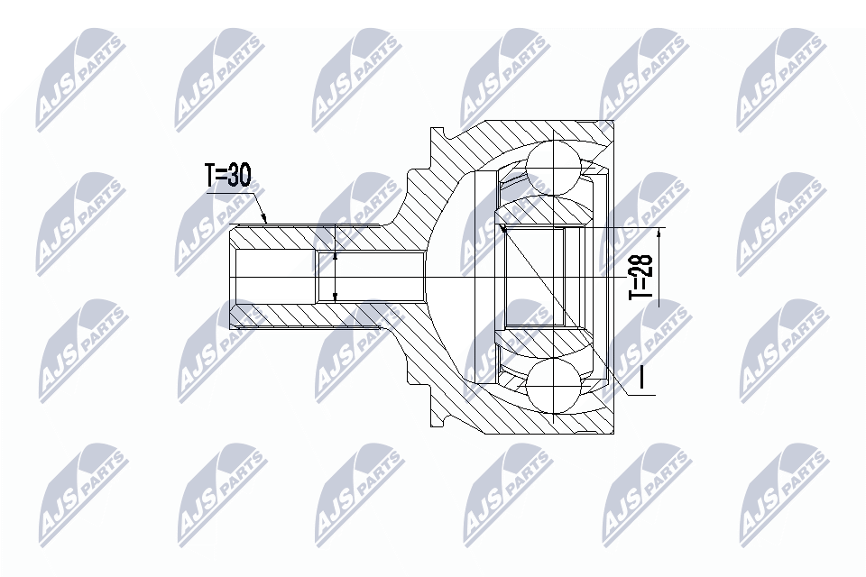 NTY Féltengelycsukló készlet NPZ-ME-028_NTY