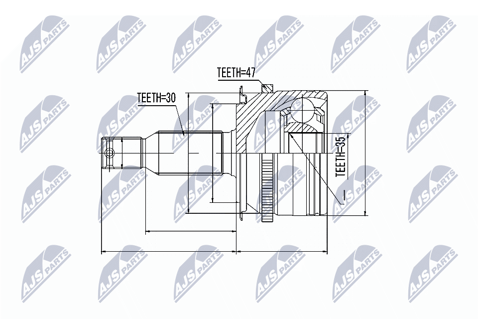 NTY Féltengelycsukló készlet NPZ-MS-006_NTY