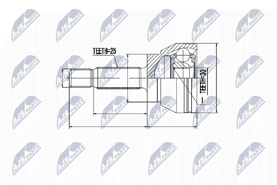 NTY Féltengelycsukló készlet külső NPZ-MS-008_NTY