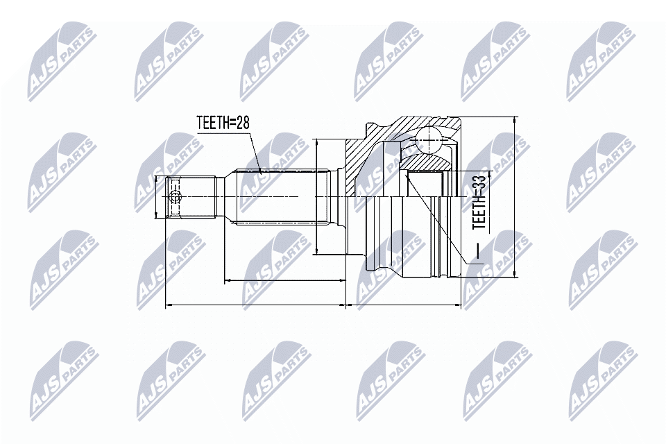 NTY Féltengelycsukló készlet NPZ-MS-012_NTY