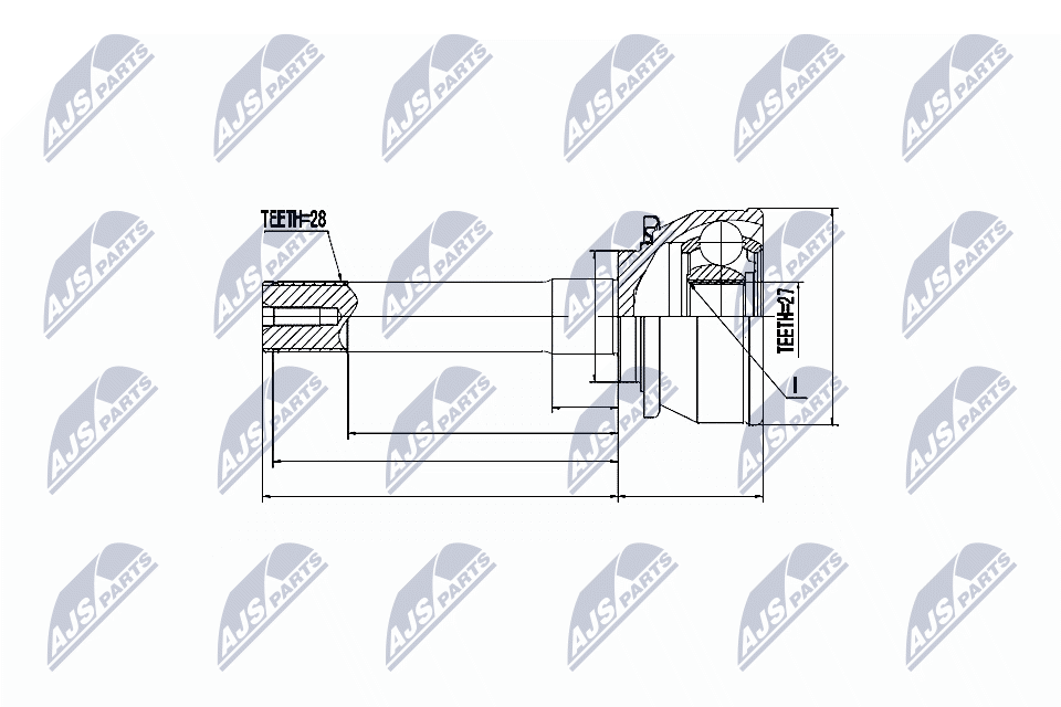 NTY Féltengelycsukló készlet NPZ-MS-016_NTY