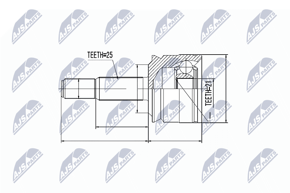 NTY Féltengelycsukló készlet külső NPZ-MS-020_NTY