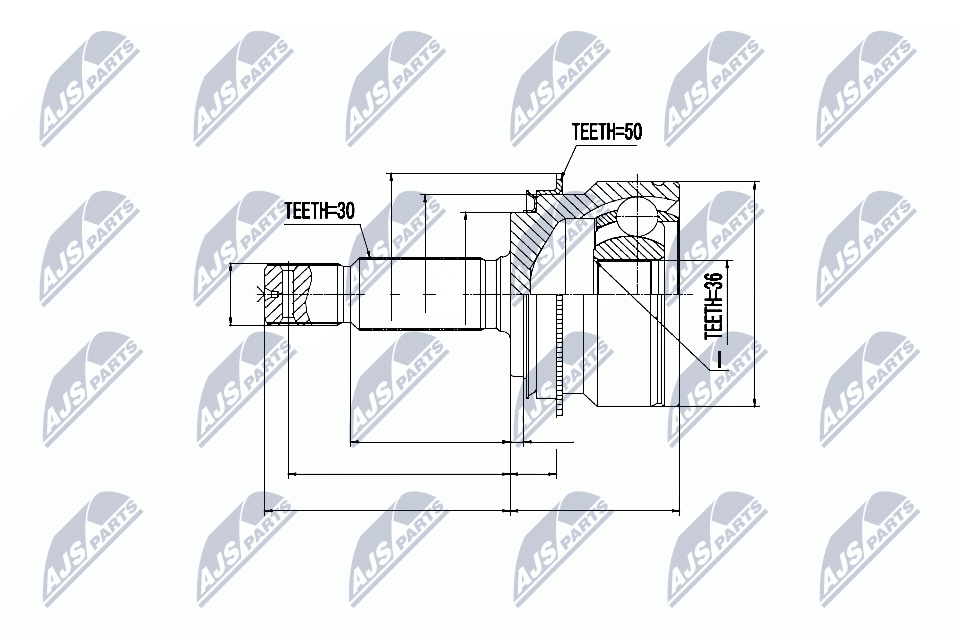 NTY Féltengelycsukló készlet NPZ-MS-055_NTY