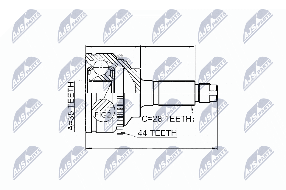 NTY Féltengelycsukló készlet NPZ-MZ-002_NTY