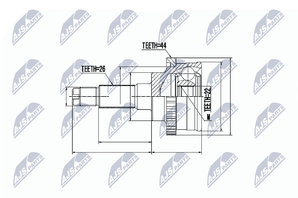 NTY Féltengelycsukló NPZ-MZ-011_NTY