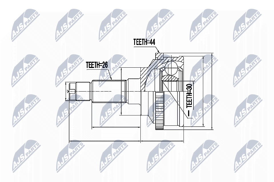 NTY Féltengelycsukló készlet külső NPZ-MZ-017_NTY