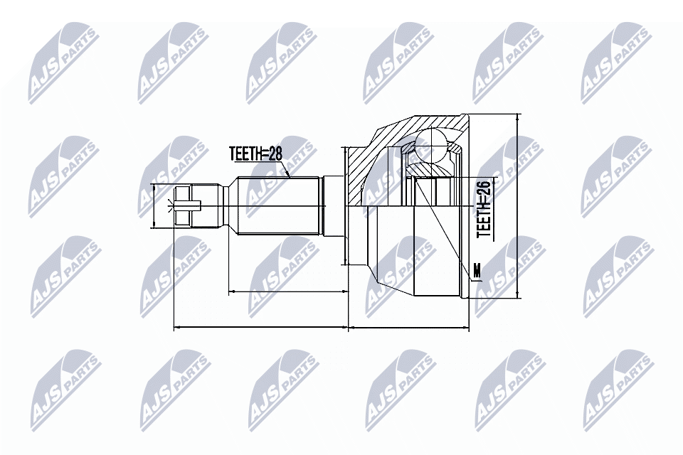 NTY Féltengelycsukló NPZ-MZ-042_NTY