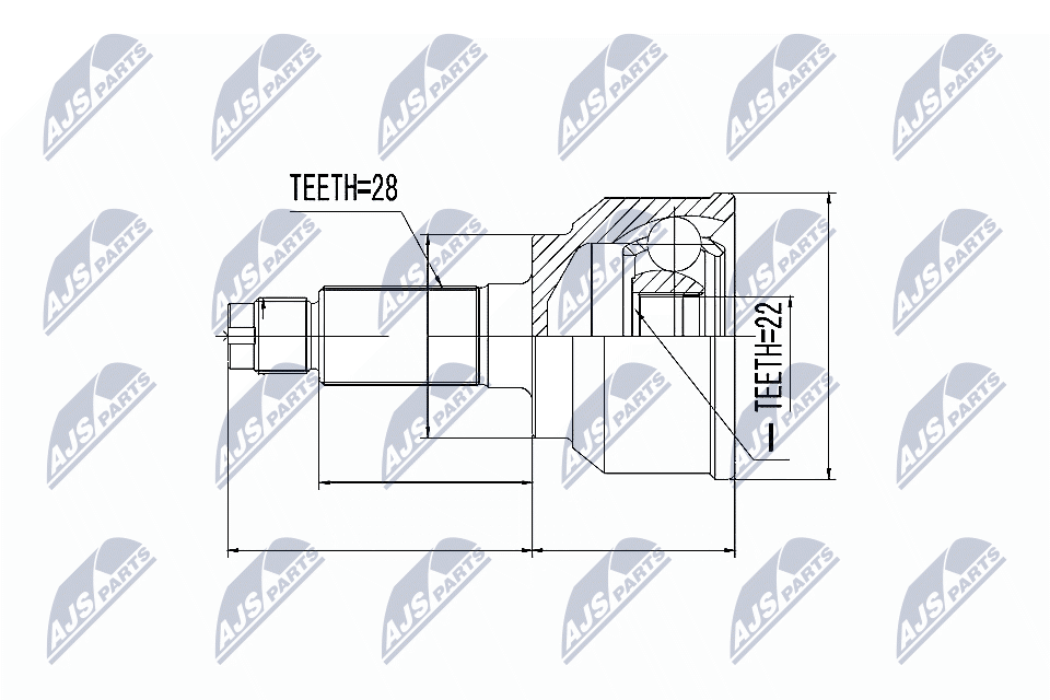 NTY Féltengelycsukló készlet NPZ-MZ-045_NTY