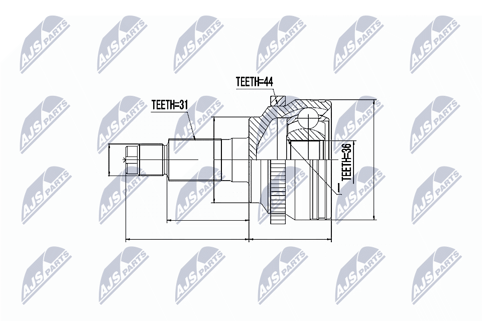 NTY Féltengelycsukló készlet külső NPZ-MZ-053_NTY