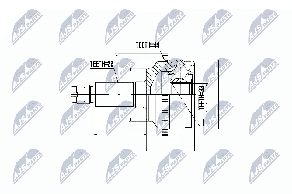 NTY Féltengelycsukló készlet külső NPZ-MZ-054_NTY