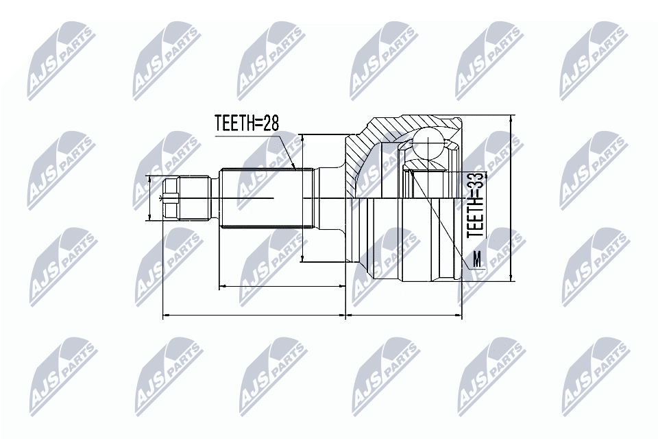 NTY Féltengelycsukló készlet NPZ-MZ-058_NTY