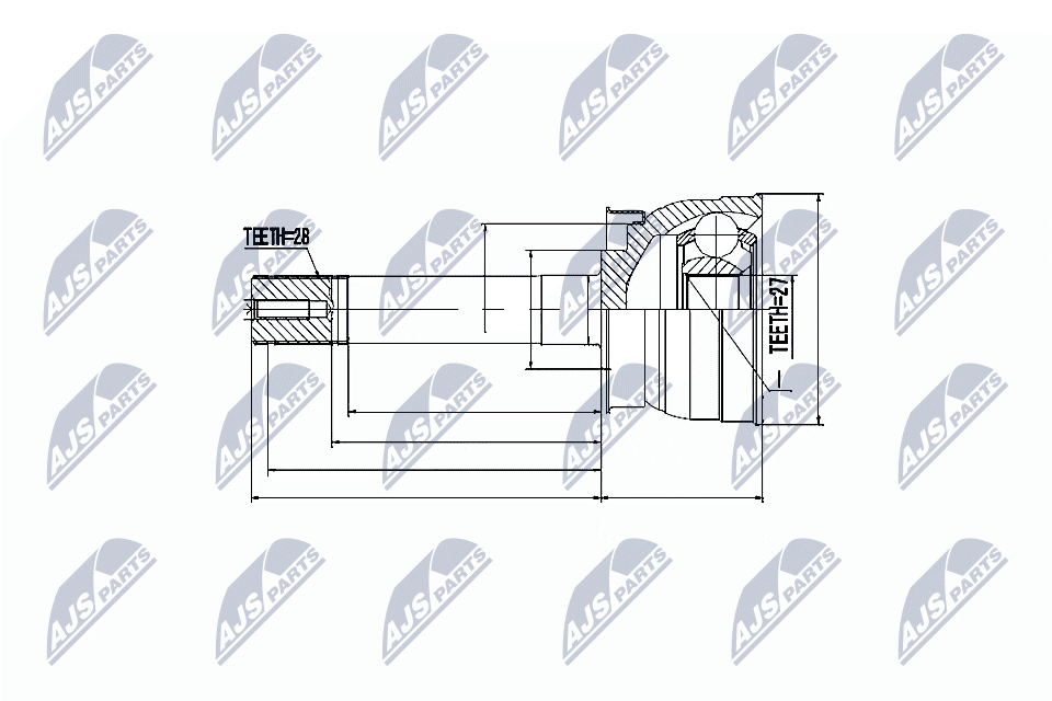 NTY Féltengelycsukló készlet NPZ-NS-040_NTY