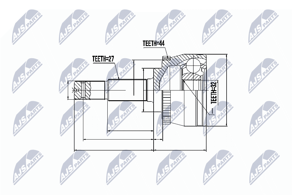 NTY Féltengelycsukló készlet külső NPZ-NS-045_NTY