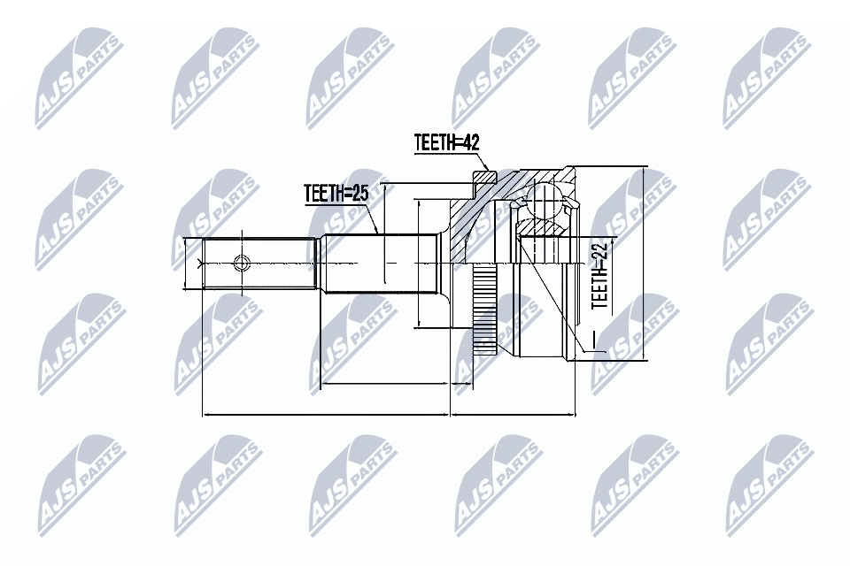 NTY Féltengelycsukló készlet külső NPZ-NS-056_NTY