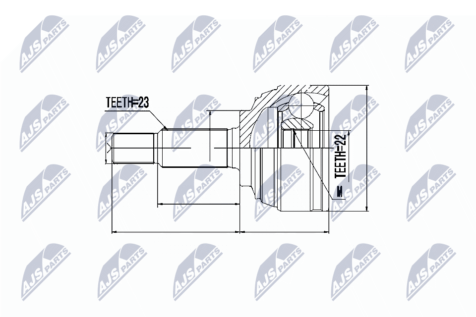 NTY Féltengelycsukló készlet külső NPZ-NS-058_NTY