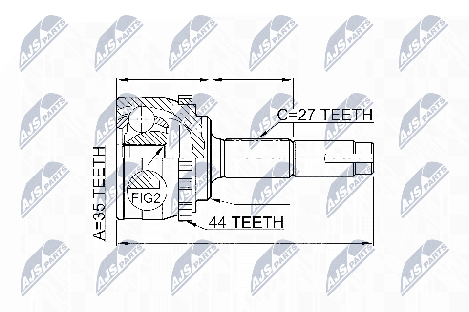 NTY Féltengelycsukló készlet NPZ-NS-062_NTY