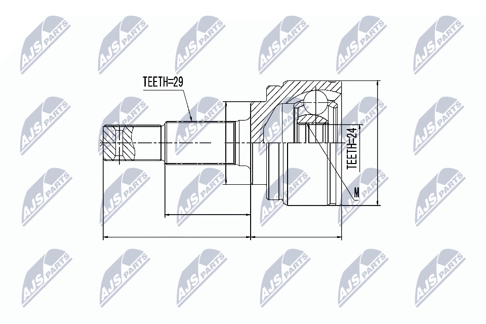 NTY Féltengelycsukló készlet NPZ-NS-065_NTY