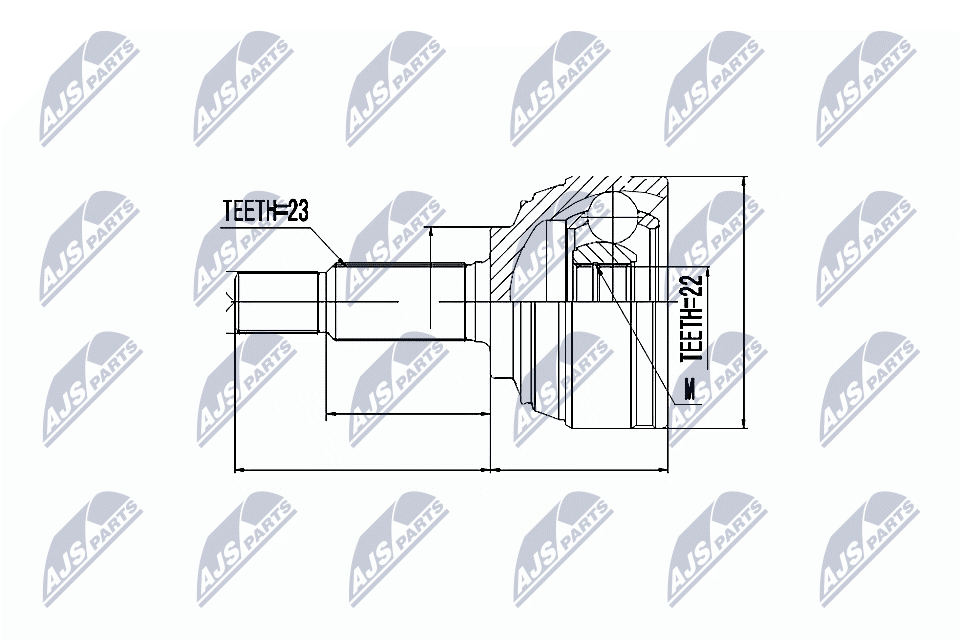 NTY Féltengelycsukló készlet külső NPZ-NS-070_NTY