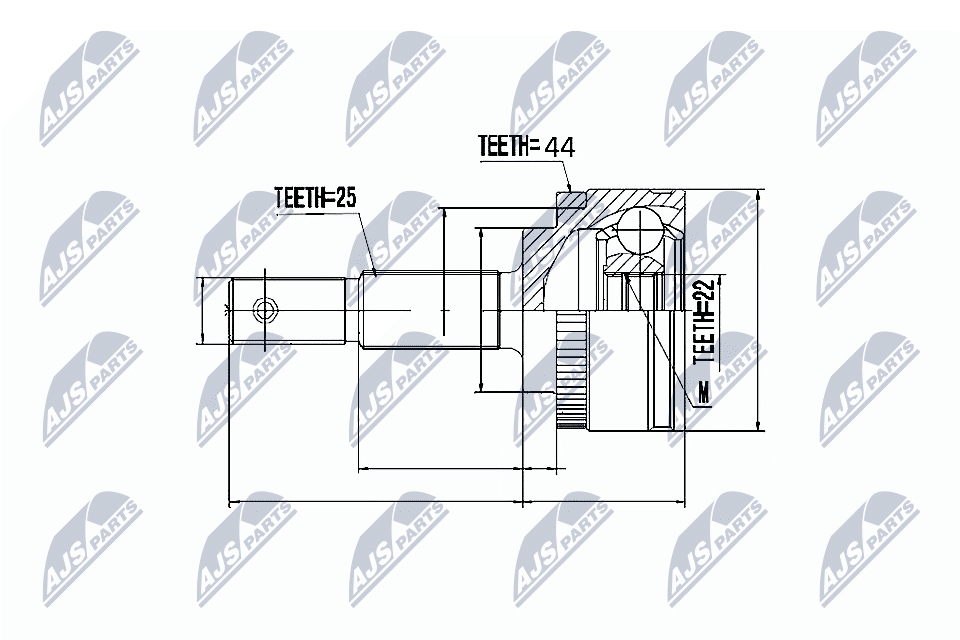 NTY Féltengelycsukló készlet NPZ-NS-074_NTY