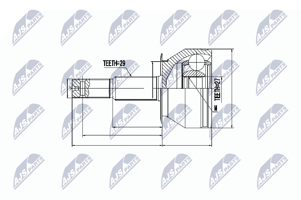 NTY Féltengelycsukló készlet külső NPZ-NS-081_NTY