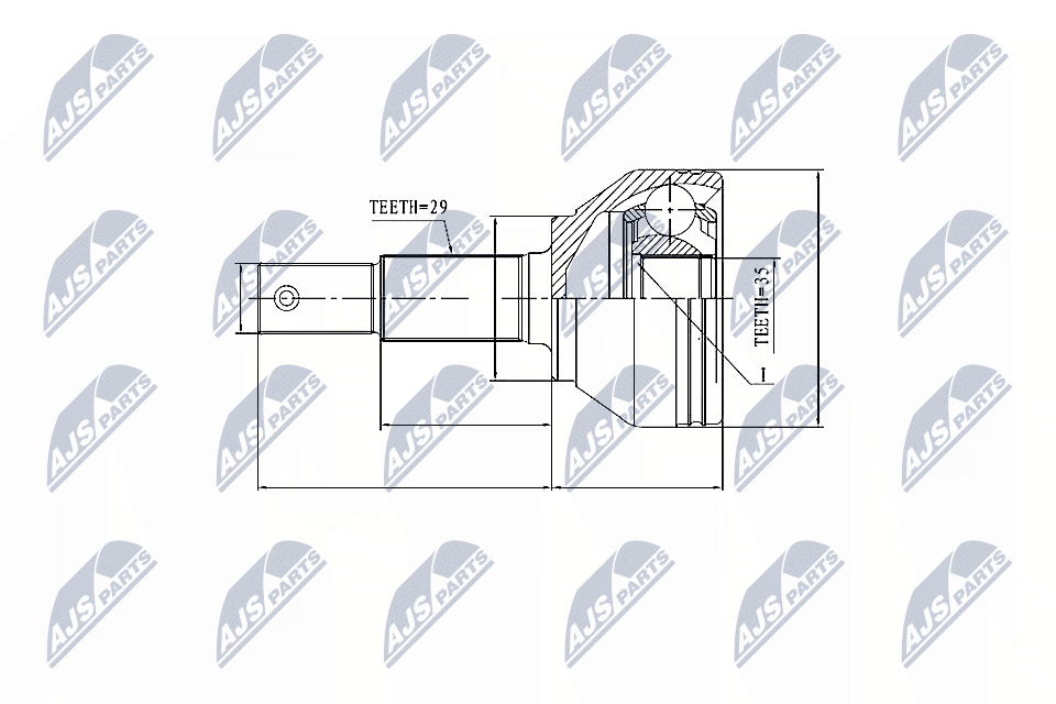 NTY Féltengelycsukló készlet NPZ-NS-084_NTY