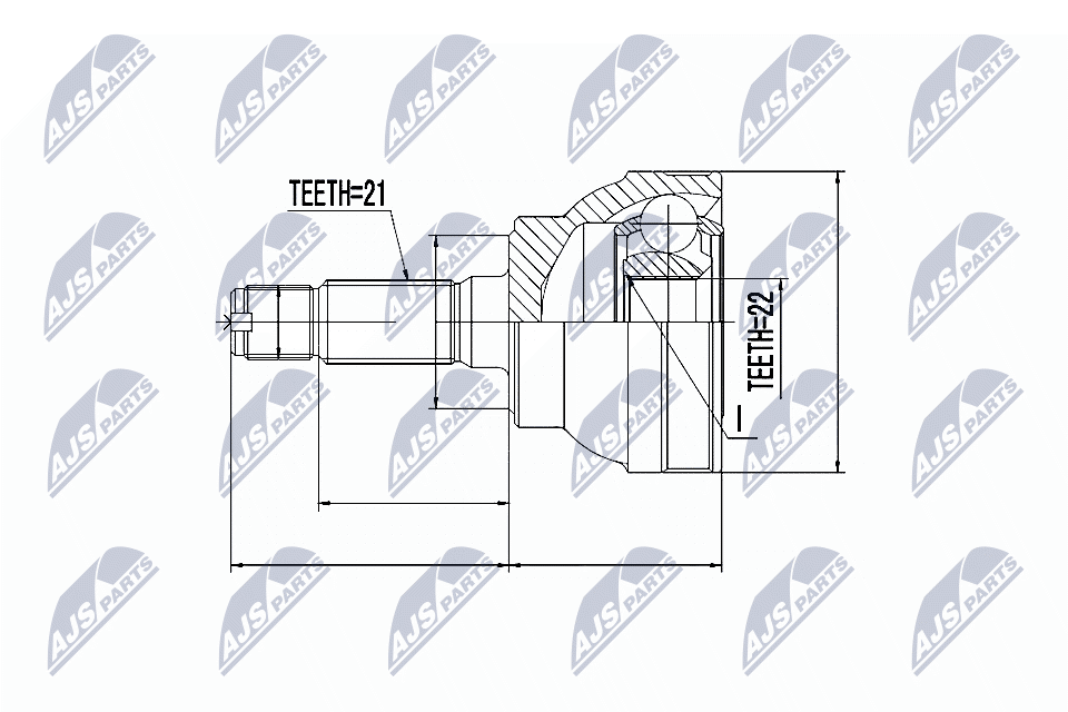 NTY Féltengelycsukló készlet NPZ-PE-003_NTY